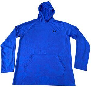 Under Armour Hoodie Men's Size Medium Blue Camo Loose Fit Athletic Shirt